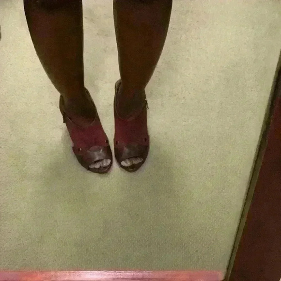 Belle by Sigerson Morrison Burgundy sandals - Picture 4 of 11